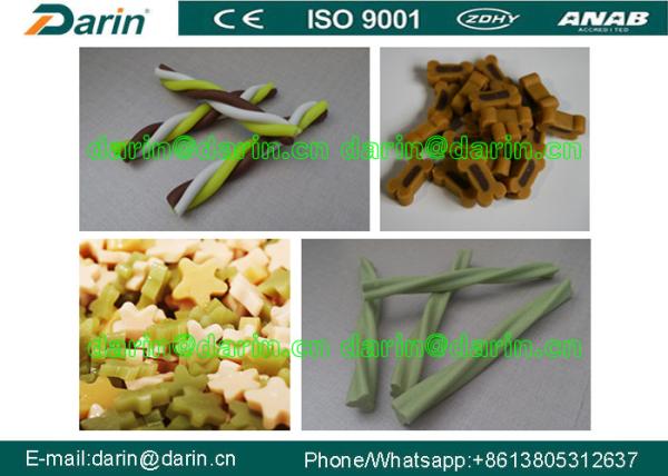 Pet Snacks Dog Food Extruder machinery with Strip , stick , bone Various shapes