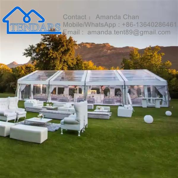 Aluminum Permanent Waterproof PVC Coated Transparent Marquee Wedding Party Tent Event Marquee Tent