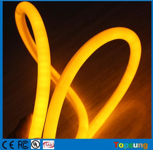 16mm IP67 waterproof neon light high lumen 110V 360 degree round neon lights yellow
