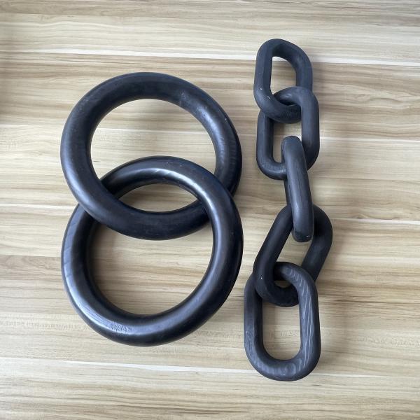Handcrafted Mango Wood Chain Link Decor for Folk Art Style Home Decoration