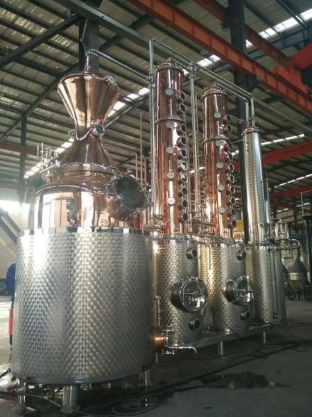 2000L Distillery Equipment For Vodka And Whisky Distillation In Food Beverage Shops