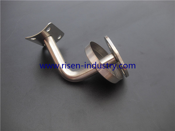stainless steel Handrail bracket for handrail RS305, finishing Satin or Mirror, size 60x60mm
