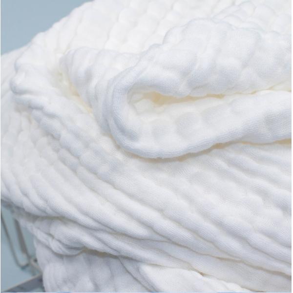 Multilayer Pink Yellow Gauze Fabric 165GSM Newborn Baby Bath Towels