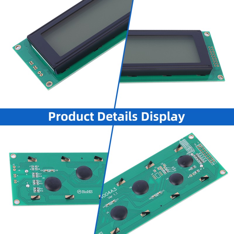 Cyrillic Gray Film 4004A3 Character Module LED Backlight 4004 Character LCD Module
