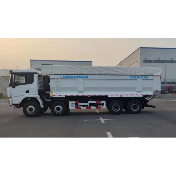 SHACMAN 8x4 440HP EuroV Heavy Dump Truck White 20 - 30 Tons Tipper Dump Truck