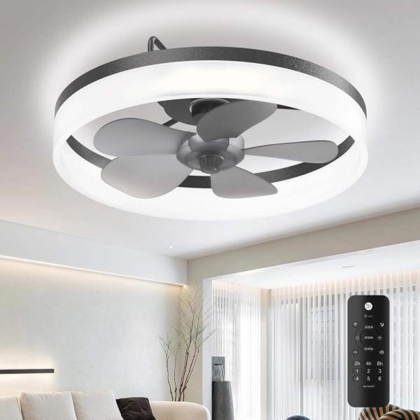 Modern Dimmable Led Fan Ceiling Light Led Remote Control
