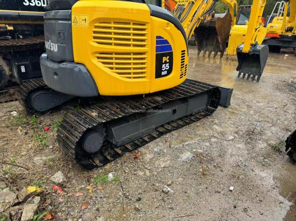Used Komatsu PC55MR Zero Tail Swing Compact Excavator