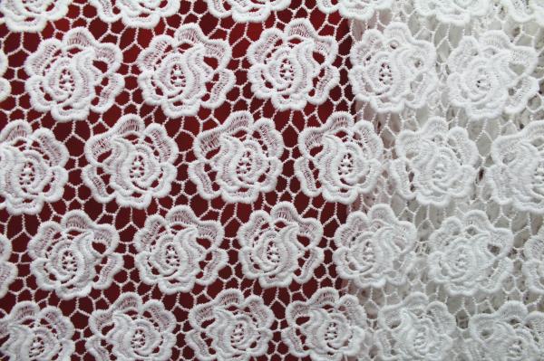 Garment Accessories Chemical Lace Fabric  Water Soluble lace fabric in Different  Color