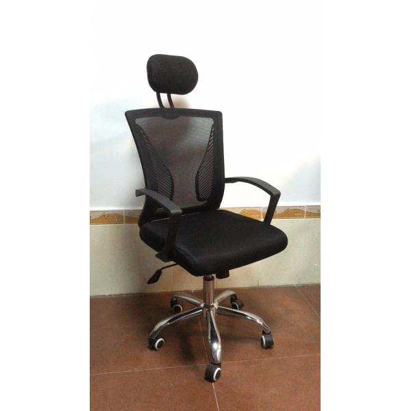 Trendy Black Adjustable Office Chair With Arms Aluminum R350 Foot Fireproof
