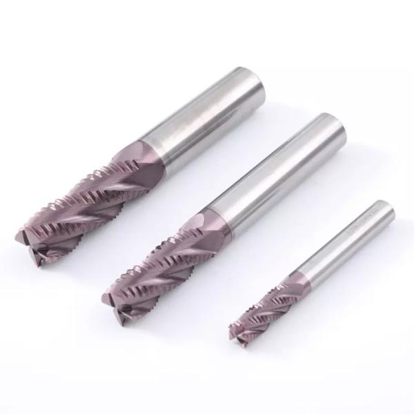 D5 D6 Carbide End Mill 4 Flute Solid Carbide Chamfer Mill AlTiN Coating