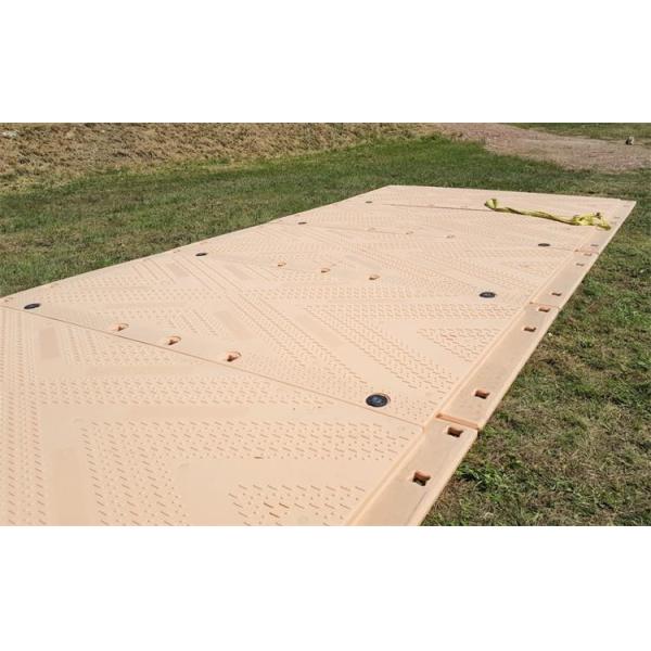 2*8ft HDPE Ground Protection Sheets Temporary Road Access Mats For Construction