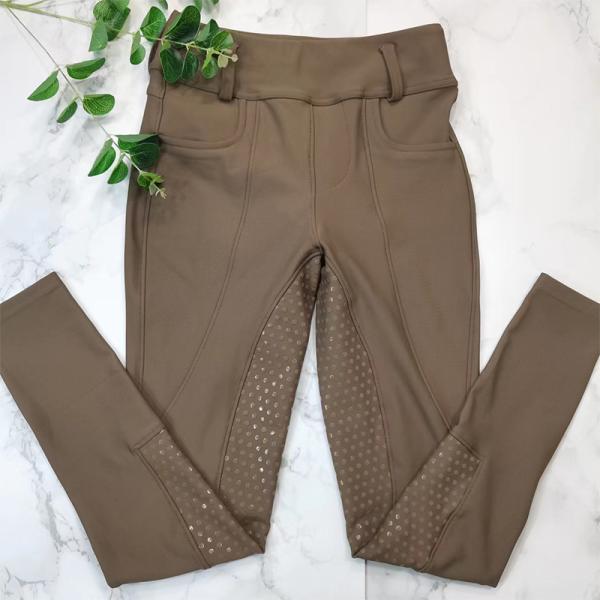 Brown Top Fashion Horse Riding Trousers Women Equestrian Breeches