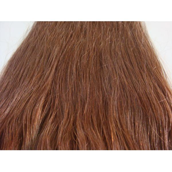 Blonde Textured Human Hair Extensions Straight Natural Texture Hair Extensions