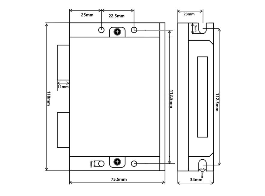 Junqi 24V ~ 80VDC ток2.0A ~ 8.4A Цифровое погружение на 4,68-проводный 2-фазный шаговый двигатель