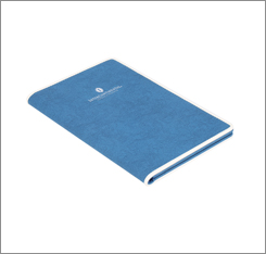 hotel leather sets blue / white pu compedium folder  for 5-star hotel guest supply