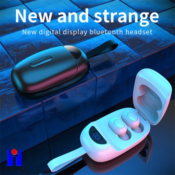 Digital Power Display Creative Sports Earphones BT5.0 Recyclable ABS