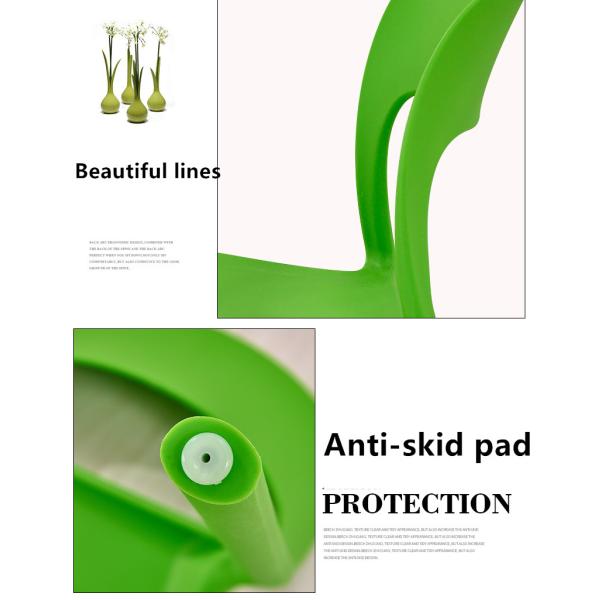 Modern Plastic Dining Chairs Multi Purpose For Home / Office / Cafe