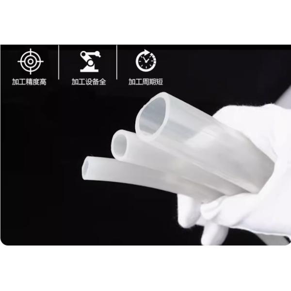 50 Shore A Hardness Silicone Tube Extrusion with High Temperature Resistance and Customizable Size