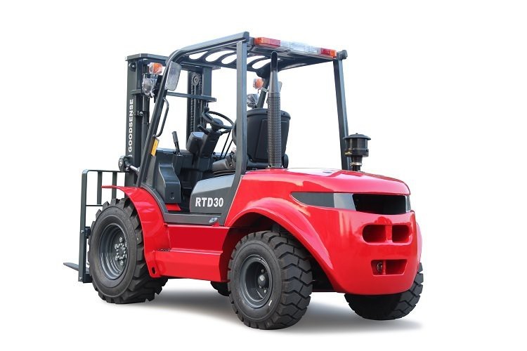 Strong And Compact  3.5 Ton 2wd Rough Terrain Forklift For Moving And Transporting Heavy Loads Through Tough