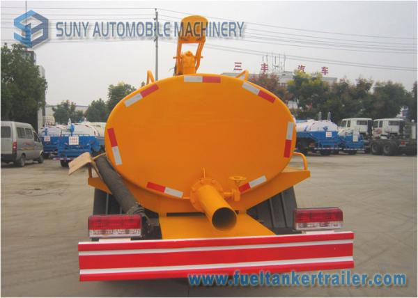 Elliptical Shaped 5000L 112hp Dongfeng Sanitation Truck For City Planning