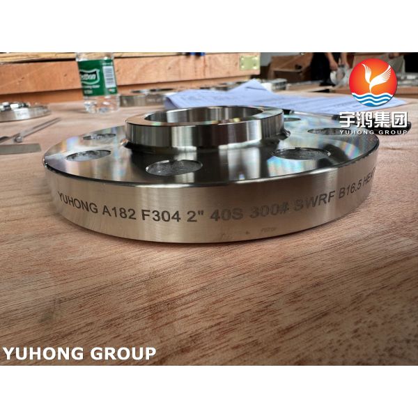 ASME SA182 F304 SO RF Stainless Steel Flange Slip On Raised Face for Chemical and Industrial Piping