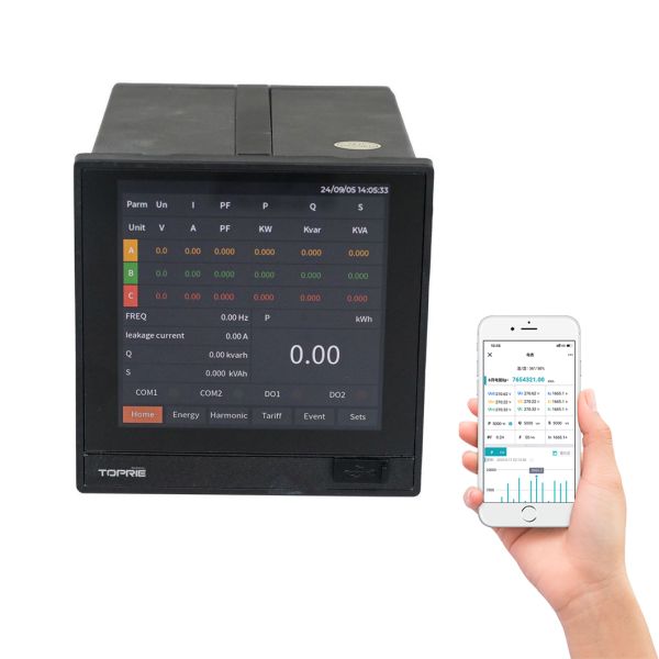 3P4W Power Quality Data Logger with Temperature Measuring and Smart IOT