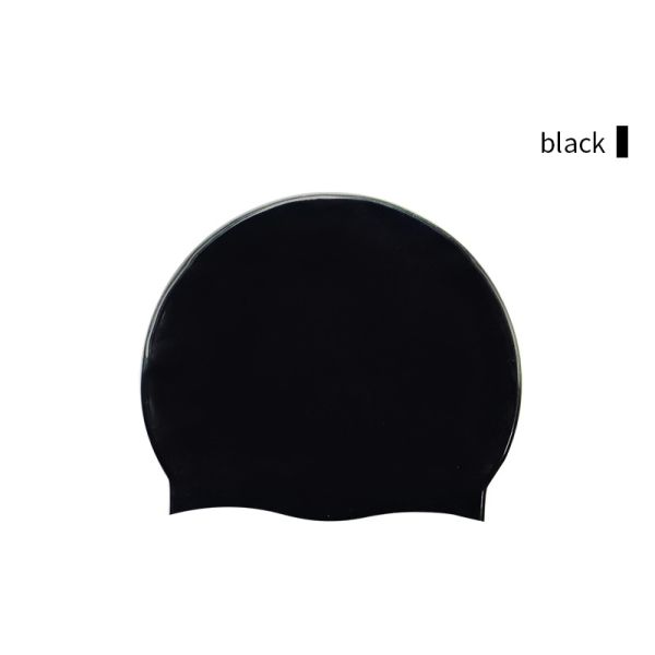 Custom Logo Silicone Waterproof Swimming Cap For Adults Swim And Dive
