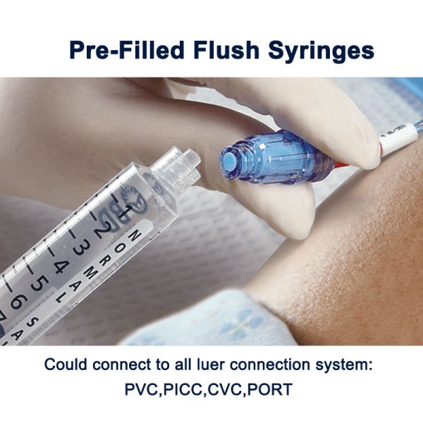 Seringue stérile préremplie jetable pour injections d'allergie en formats 3 ml/5 ml/10 ml avec une durée de conservation de 3 ans et une classification d'instrument de classe II