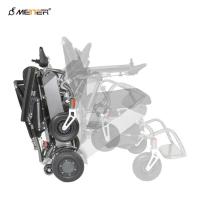 Aluminum Alloy ISO13485 39.68lb Foldable Power Wheelchair