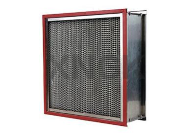 High Temperature Cartridge Air Filter 24 * 24 * 12 Inch , Glass Fiber Hepa Exhaust Filter