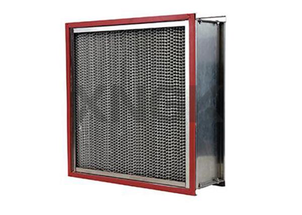 High Temp Oven Hood Filter Flange Type , Class 100 99.99% @ 0.3 Micron Oven Vent Filter