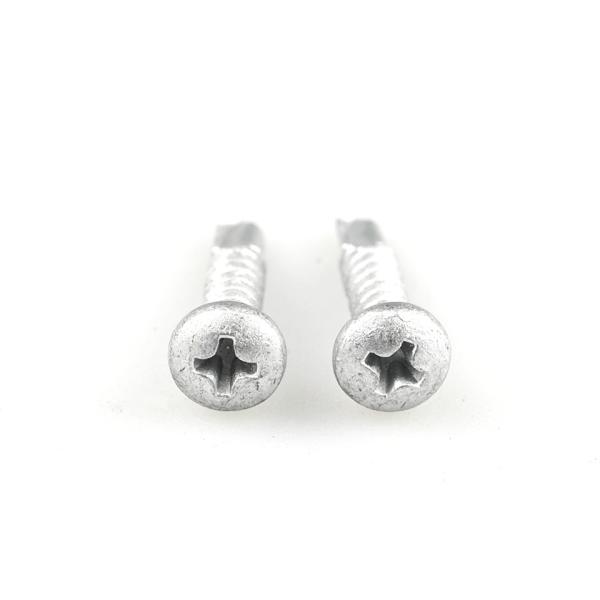 Parafusos de auto-perfuração bimetálicos de revestimento métrico Ruspert 4.2x19mm para estrutura de aço e purlin