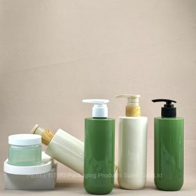 Green Plastic Shampoo Container Travel Refillable 500ml