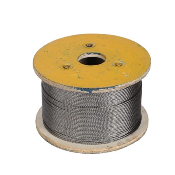 High Tolerance Polished Stainless Steel Wire Rope for Plastic Coated 304 and 316 Material