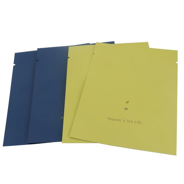 PET Golden Heat Seal Plastic bag with valve and side gusset for coffee and tea packing