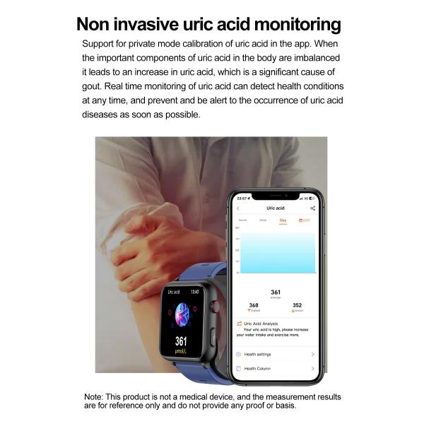 TK63 1.91 Inch Smart Watch ECG And Blood Pressure Sugar Air Pump Type