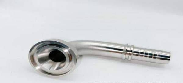 Acessórios de flange de 90 cm de altura de aço inoxidável de cabeça redonda para mangueira hidráulica 3000 psi