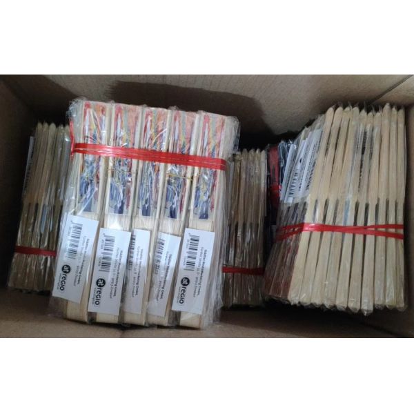 Custom Printed Logo Personalized Paper and Fabric Folding Bamboo Wood Plastic Hand Fan
