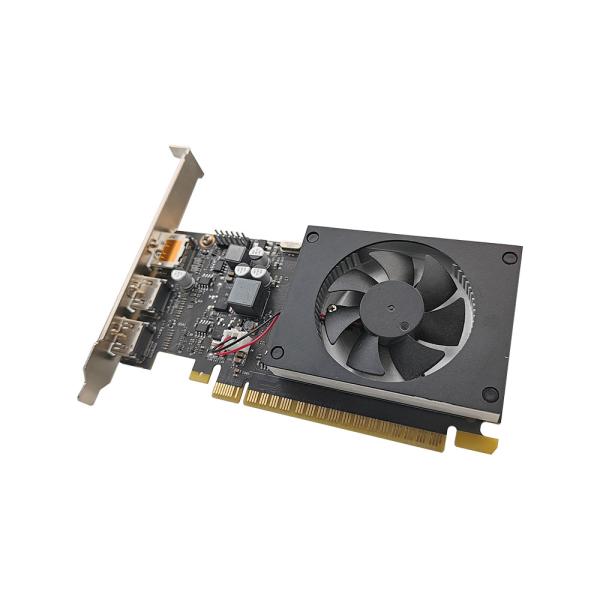 PCWINMAX Geforce GT 730 2 Go / 4 Go DDR3 / DDR5 Carte graphique 64 bits facultative pour PC avec ports HD + HD + DP GPU à profil bas