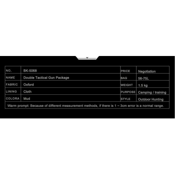 Double Tactical Gun Package Tactical Gun Case Hunting Outdoor Gun Bag