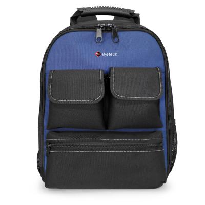 Oxford Backpack Tool Bag Black Multi Pocket Tool Bag With Waist Bag
