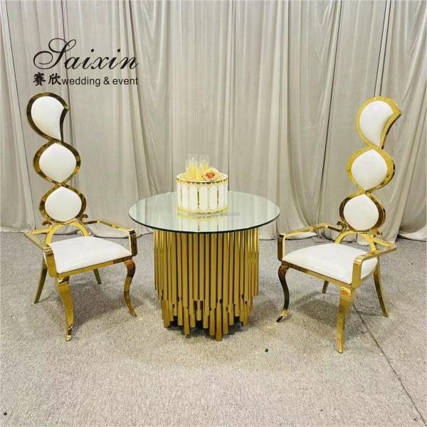 Уникальный золотой сладости акриловый столик торта столик для свадебной вечеринки