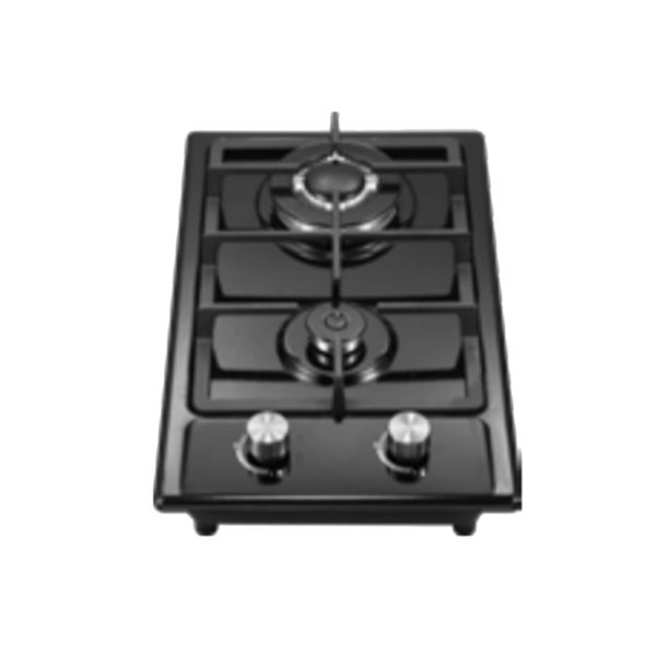 2 Burner Gas Cooktop Durable Stainless Steel Construction with Easy Ignition and Adjustable Heat Settings for Cooking