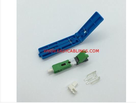 E-SC Cable Grip Field Installable Fiber Optic Adapter SC APC Fast Connector