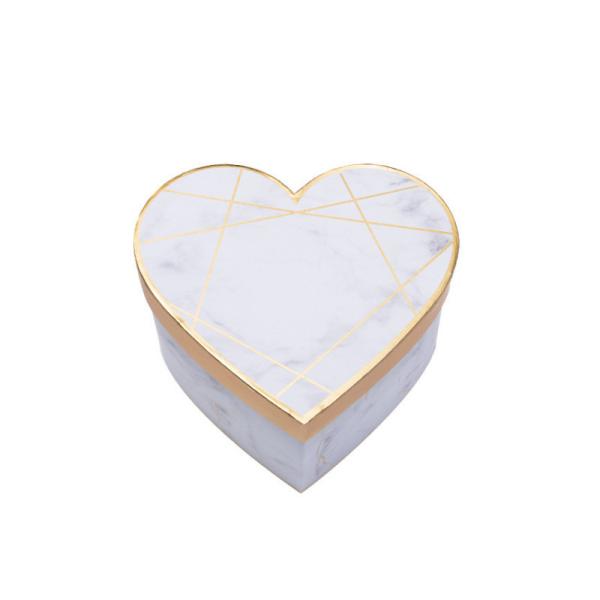 Caixa dada forma do chocolate do amor do cartão coração biodegradável para o dia de Valentim do Natal