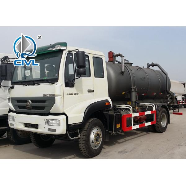 6 Cubic Meters Diesel Sewage Suction Truck with 5m Suction Depth 290HP