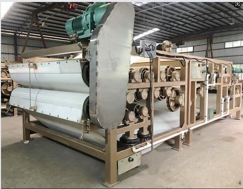 New belt press machine for cassava pulp