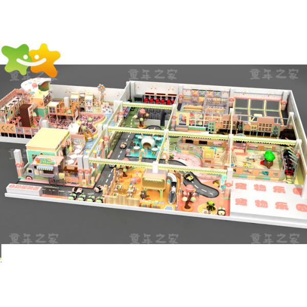 Kids Zone Plastic Indoor Playset , Soft Play Structures Non Toxic Material