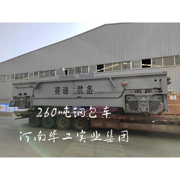 150t Capacity Heat Resistant Molten Steel Ladle Transfer Car with Dual Driving System for Industrial Use