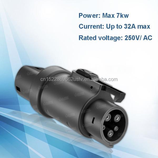 Type2 to J1772 Electric Car Charging Converter Male Type1 to Type2 Ev Charger Adapter Female Type 2 to Type 1 Ev Adapter J1772